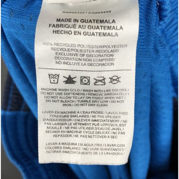 Nike Mens Mesh Athletic Shorts M Blue & Navy Basketball Workout Gym Athleisure - Picture 7 of 10